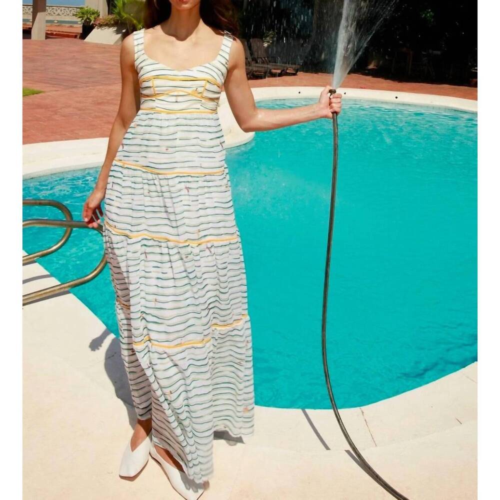 NEW PROJECT ADAMO baloo maxi dress in ivory